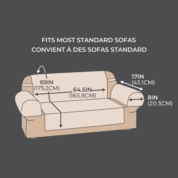 Brown Plush Sofa Cover - Picture 3 of 3